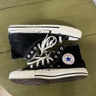 Vintage 90 s Made In Usa Black High Top Converse All Star Chuck Taylor Shoes M8