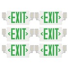 Ul Listed-led 1 Pack Led Green Exit Sign With Battery Backup Combo Exit Lights 