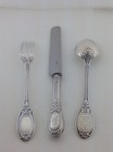 Flatware Odiot-paris Wonderful Sterling Silver  4-pc Place-setting  07- Grimaldi