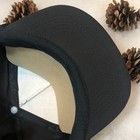 6 Vintage 90s Black Blank Twill Designer Award Snapback Hat Cap Deadstock Nos