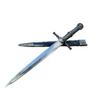 Wolf Steel Blade Silver Sword Style Medieval Dagger