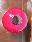 Hand Blown Cased Glass Red Swirl Pendant Light Shade 6    Globe Lamp