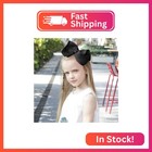 Oaoleer Big Hair Bows For Girls 12 Pcs 6  Black Grosgrain Ribbon Large Boutique 