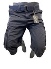 Mens Steintex Cargo Shorts Navy Lava Wash Mma 32 34 36 38 40 42 44 Black Label