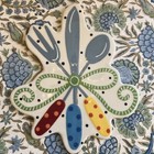 Coton Colors Happy Everything Utensils Fork Knife Spoon Large Attachment Retired
