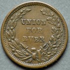 1863 6 268a Patriotic Civil War Token Ef