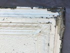 Antique Tin Metal Ceiling 2  X 2  Shabby Vtg 24  Sq Chic White Sage Old 263-25b