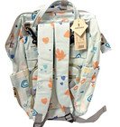 Baby Diaper Bag Maternity Mumy Backpack Multifunction Light Blue Hearts