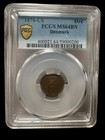 Denmark 1   re 1876-cs Pcgs Ms 64bn - Key Date 