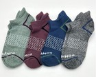 Bombas 4 Pairs Men s Honeycomb Cushion Ankle Socks 4 Colors Mix Size Large