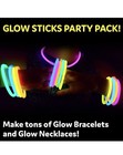Glow Sticks Party Supplies 100pk - 8 Inch Glow In The Dark Light Up Sticks Party