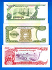 Cambodia 100  200  500 Riels Uncirculated Banknote Set   3