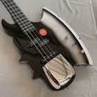 Axe Electric Bass Guitar Dual P Coil Bass Pickups Black grey Finish 4-string