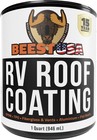 White Rv Roof Coating  32 Oz Covers Up To 12 5 Sq Ft  2 Coats   Solar Reflective