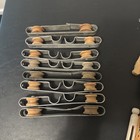 Huge Lot Of Vintage Wooden Clothes Pins Spring Clip Round Flat Top - Make Offer 