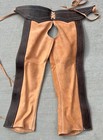 Saddle Horse Western Leather Chaps  Chaparreras Charras De Cuero Size 34