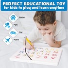 Magnetic Alphabet Tracing Board - Double Sided Letters   Numbers Magnetic
