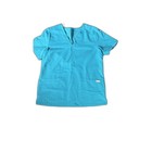 Figs Teal Scrub Top