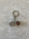 Stussy Silver Dice Keychain