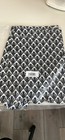 Nwt Scallop Hem Shorts Black   White Print Medium  8-10 