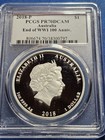 A 2018-p Australia End Of Wwi 100th Anniversary 1oz Silver Proof Coin Pcgs Pr70