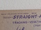 1949 Nabisco Straight Arrow Trading Card Bk 1 Cd 26 Tracking Vegetarian Animals