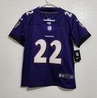 Youth Baltimore Ravens Derrick Henry  22 Purple Stitched Jersey Sz Small  8  Nwt