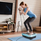 1pc Vibration Exercise Machine With Resistant Bands Remote Control Whole Body Vi