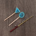 Dollhouse Miniature Metal Outdoor Fishing Pole 1 12 Scale Diorama Accessory