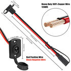 2pcs Sae Quick Connector Harness 1ft 12awg Sae Adapter Male Plug To Female Cable