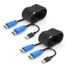 Kvm Cable 10ft 2 Pack Usb Hdmi Kvm Cable For Hdmi Kvm Switch 3 Pack