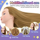 Mannequin Head With Hair - 20 Inch Cosmetology Manikin Practice Braiding Doll   
