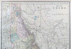 Vintage 1895 Idaho Map 11 x14  Old Antique Original Caldwell Nampa Boise City