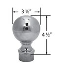 2  Dia  Polished Brass Ball Top For 2  O d  Tubing