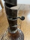 Antique Primitive 18th Century Iron Spiral Candle Holder 