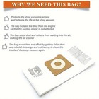 12 Pack Vf3501 Replacement Bags For Ridgid 3  4 And 4 5 Gallon Shop Vac
