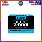 Dude Wipes Flushable Xl Wet Wipes Unscented 48 Count 6 Pack Total 288 Wipes
