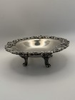 Queen Victoria Era Silver Inlayed Footed Bowl With Lion s Paw Feet 