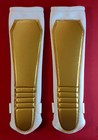                 Kickpads Gold On White Wrestling Gear - Trunks Tights Kneepads New