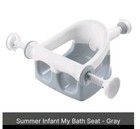 Summer Infant Ingenuity Bath Seat Baby Bathtub Chair Ring Suction Cup Gray 5-10m