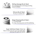 Electric Facial Cleansing Brush Face Massager Scrubber Cepillo Limpiador Facial
