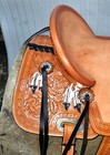 Western Kids Youth Adult Barrel Leather Horse Saddle Tack Set 10 -18  Free Ship