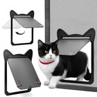 Pet Screen Door For Small Dogs   Cats - Heavy Duty Magnetic Lockable Flap  In   