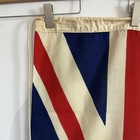Vintage British Union Jack Flag Great Britain Uk Rope Toggle Nautical 52x26 In 