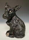 Wilton Cast Iron Scottie Dog Door Stop  Original Paint  Wrightsville Pa  C 1940