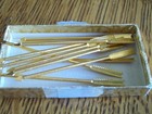 One Dozen Vintage Mid Century Modern Gold Tone Arrow Cocktails Bar Sticks X12