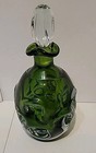Swedish Decanter Green Glass 9 Piece Set