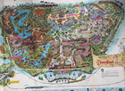 Disneyland Large Color Tourist Map 1962 Walt Disney 30    X 45    Theme Park Folded
