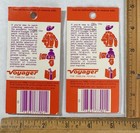 Vintage Lot Of 2 Usa Iron On Patch Voyager Eagle Us Outline Travel Souvenir Nip