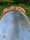 Antique Revolutionary War Style Oval Frame Mirror Gold Americana Wall Hang 1800s